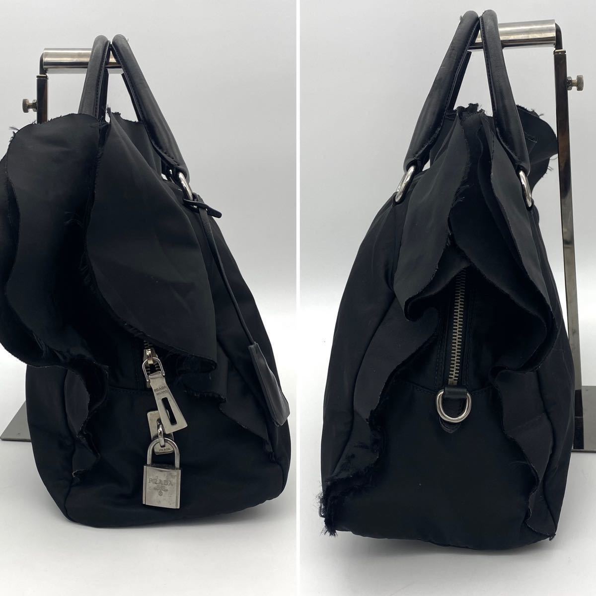 PRADA プラダ トートバッグ ハンドバッグ 南京錠 三角ロゴ PRADA