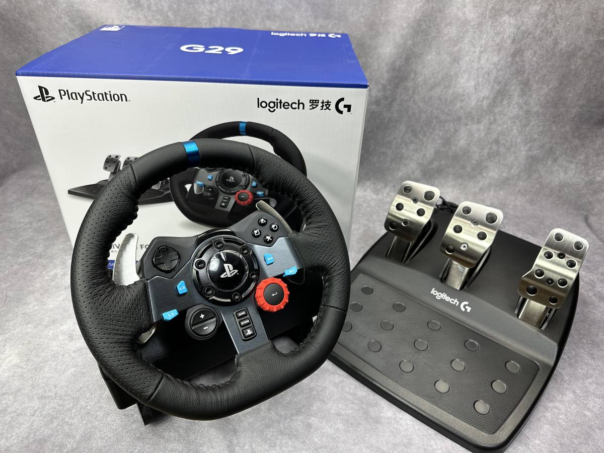 【中古・美品】ロジテック Logitech G29 Driving Force Feedback Racing Wheel (logcool ロジクール) レーシング ホイール 使用回数少ない