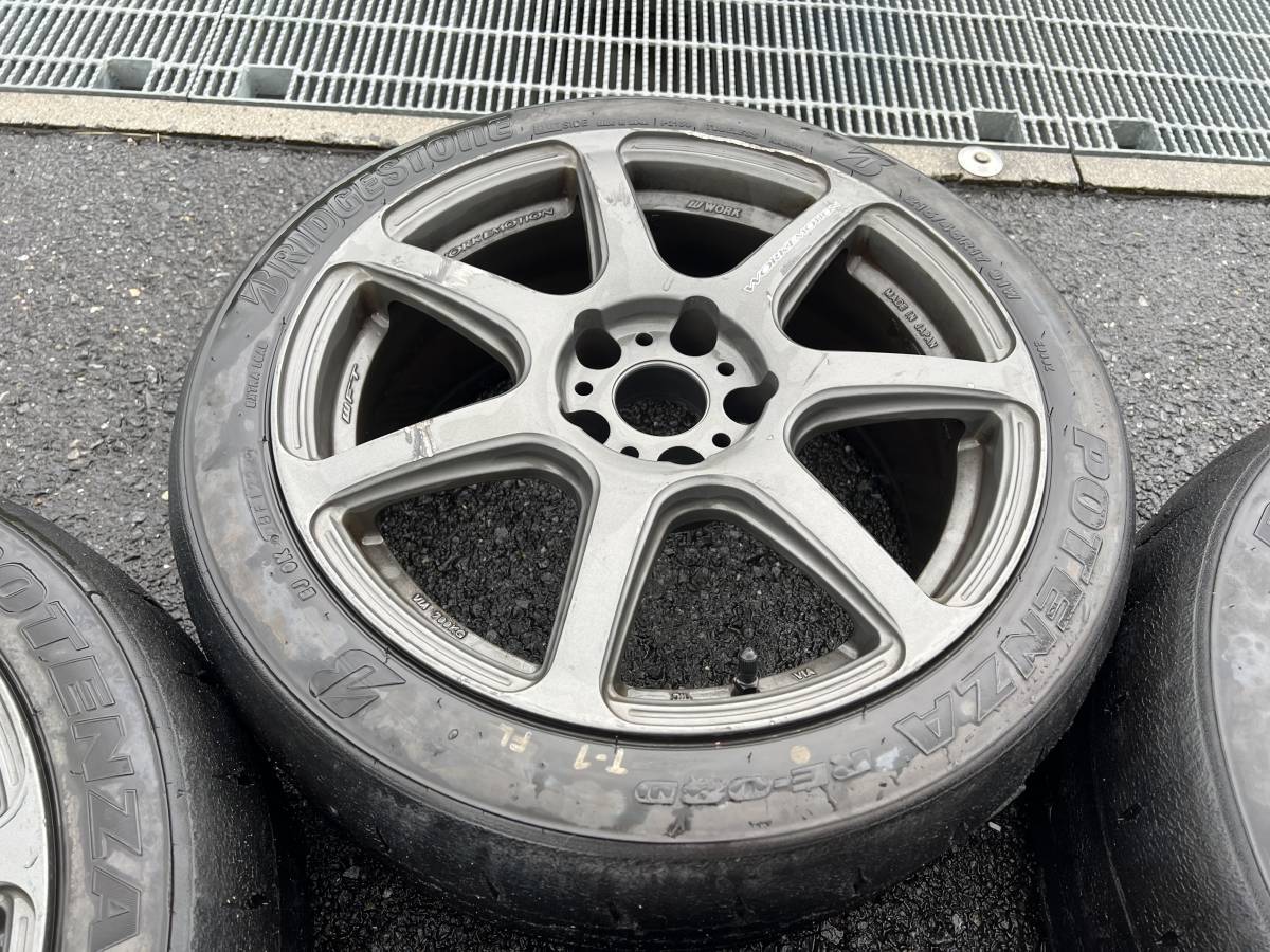 ワークエモーション T7R 17インチ 8J ＋32 PCD114.3 5穴 4本セット 215  