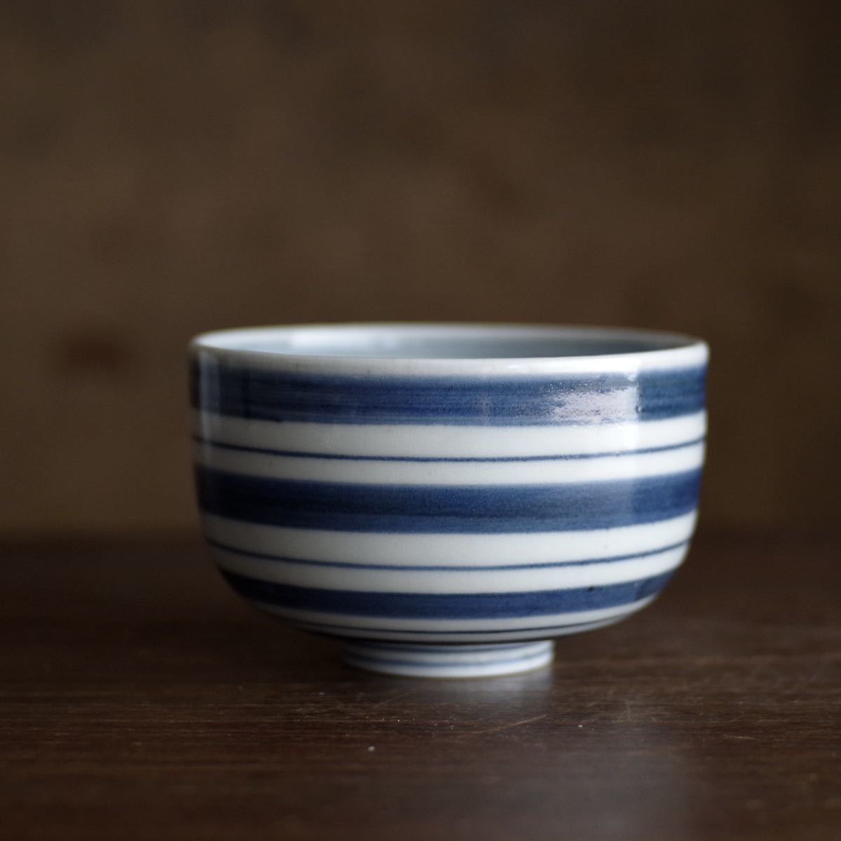 希少 無傷】 古伊万里 輪線文 ころ茶碗 江戸中期 酒器 ぐい呑 湯呑み