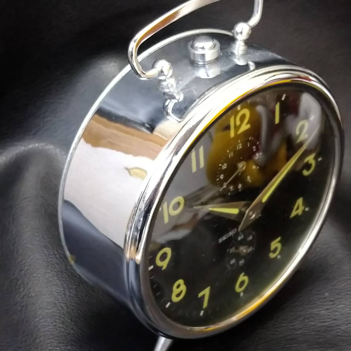 希少】SEIKO CORONA セイコーコロナ ゼンマイ式 置時計 目覚まし時計