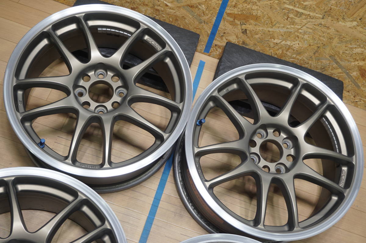 I465【人気】WORK エモーション CR Kai ☆ PCD100 7J+35 コンパクト