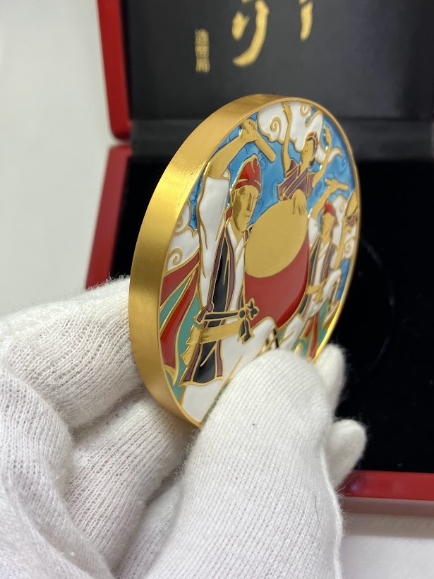 七宝章牌 日本の祭りシリーズ エイサーまつり 純銀 メダル 造幣局