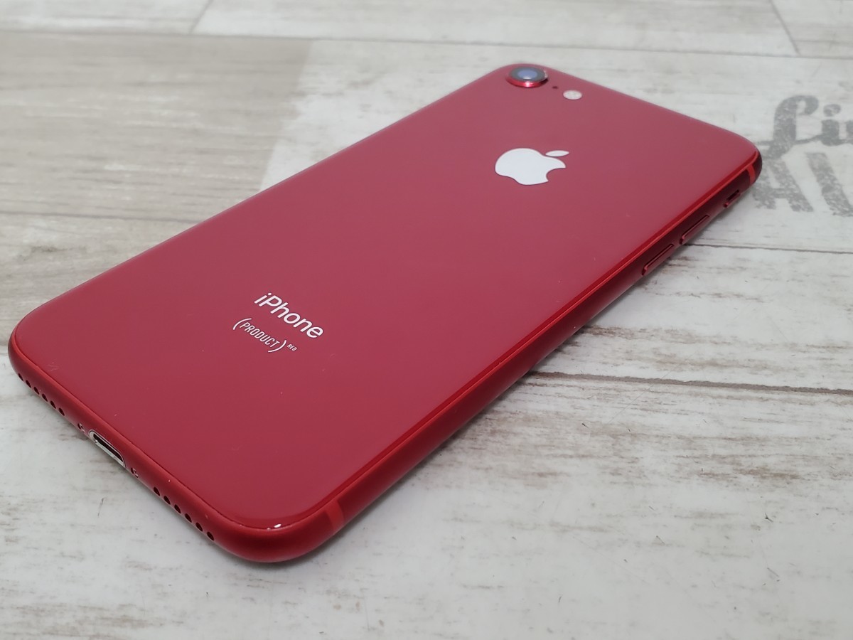 au iPhone 8 MRRY2J/A レッド 64GB SIMロック解除品 64GB iPhone 0 ○判定