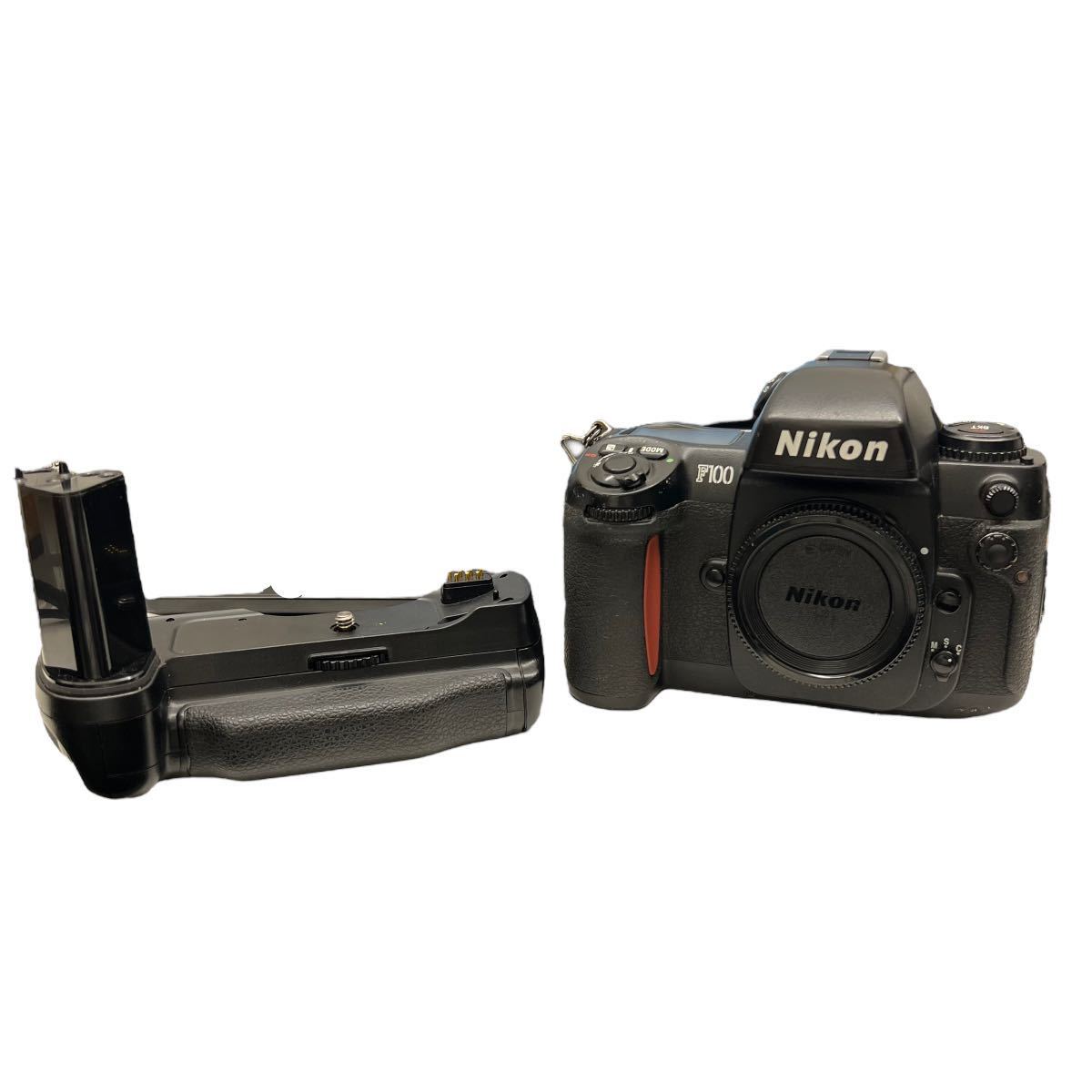 動作未確認　NIKON ニコン F100 ボディ MB-15 セット　本体底蓋欠損　一眼レフカメラ