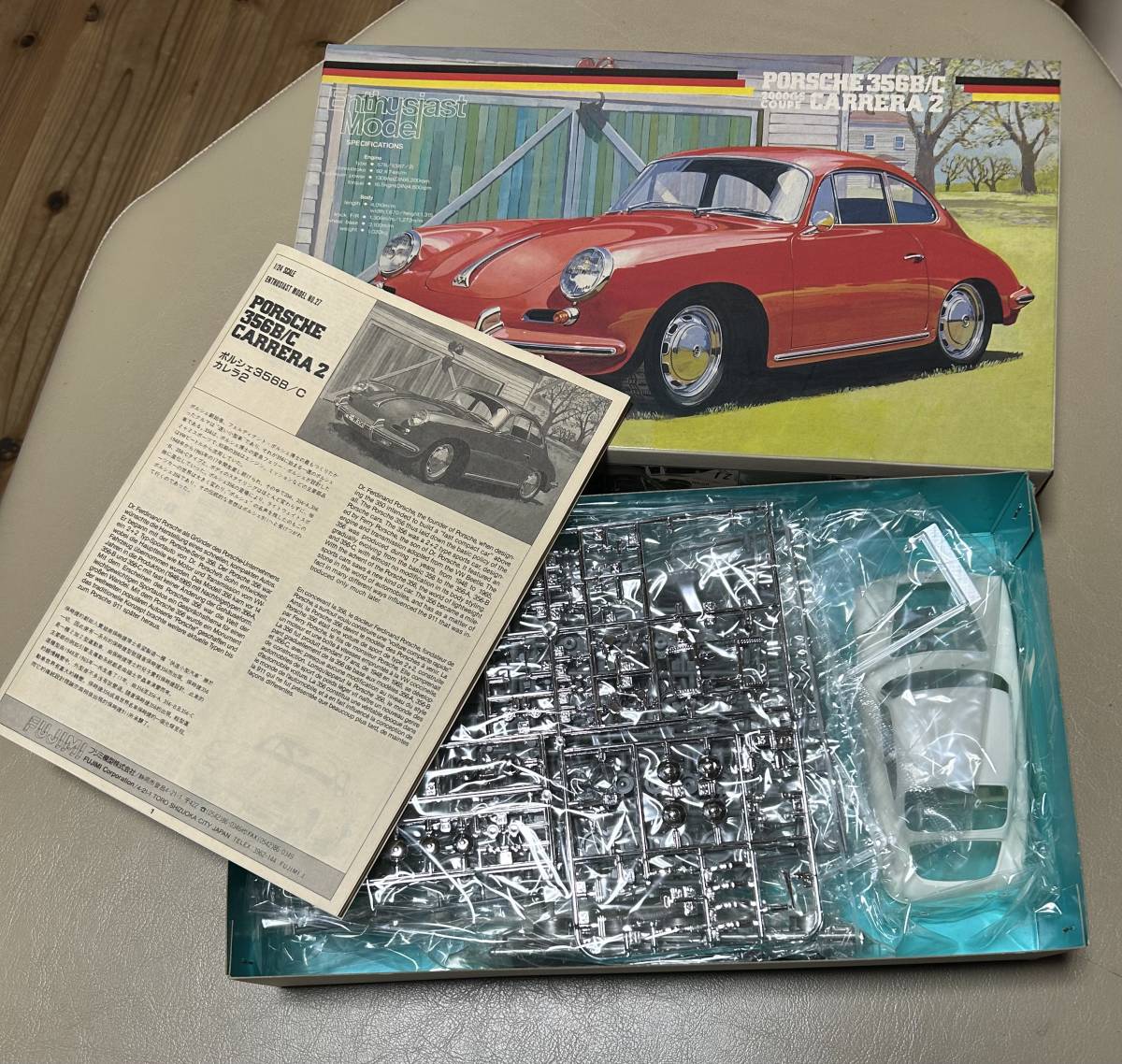 未組立 1/24 FUJIMI PORSCHE 356 B/C 2000GS Coupe CARREA 2 フジミ 