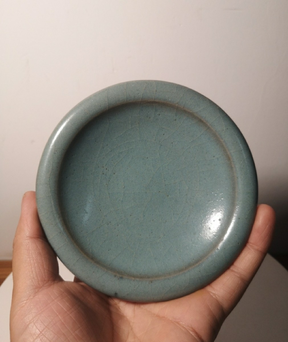 Qucollect專用宋代 哥窯 青瓷 盤 開片 古陶磁 青瓷皿 骨董 Qucollect
