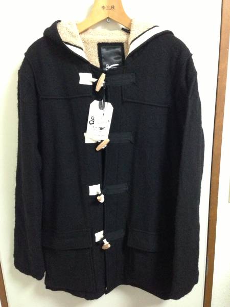DENHAM ダッフルコート　黒　美品 新品 DENHAM:ダッフルコート 黒 M/デンハム定価54390円/デニム(男性用