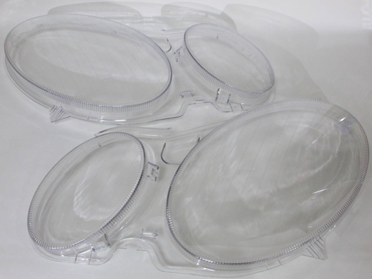 メルセデスベンツ Eクラス W211 ヘッドライトレンズ 左右セット 純正同様ライン入り セダン ワゴン 全年式 E240 E320 E500 E55 E63