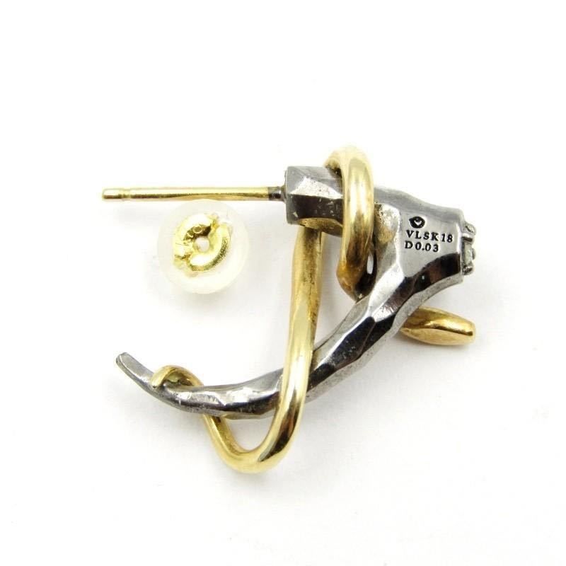 ★ Velvet Lounge ヴェルヴェットラウンジ K18 シルバー925 ダイヤ0.03カラット ピアス ★