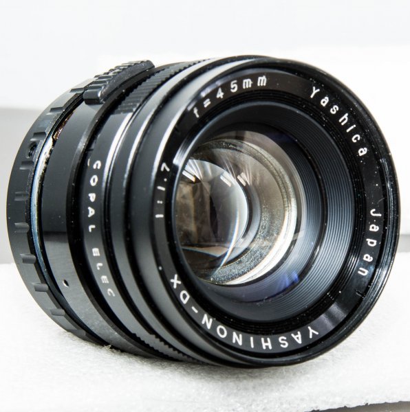 YASHINON DX 1.7/45mm YASHICA ELECTRO 35 GTの富岡光学製のレンズをSONY Eマウント（NEX）に移植　【改造レンズ】