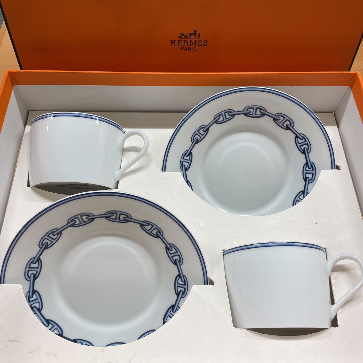 230990-003 HERMES エルメス シェーヌダンクル プレート 直径約22.5cm