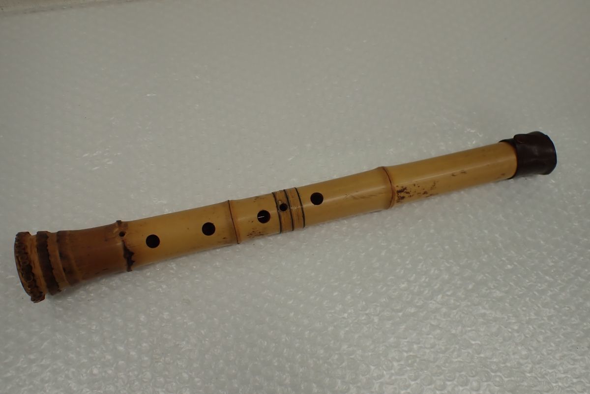 【SALE】 営FU196-80 尺八⑥ 都山流 在銘 井上昌山 六孔 籐巻 銀巻 銀三線 和楽器 全長46cm(本体)｜売買されたオークション情報、yahooの商品情報をアーカイブ公開 - オークファン 本体