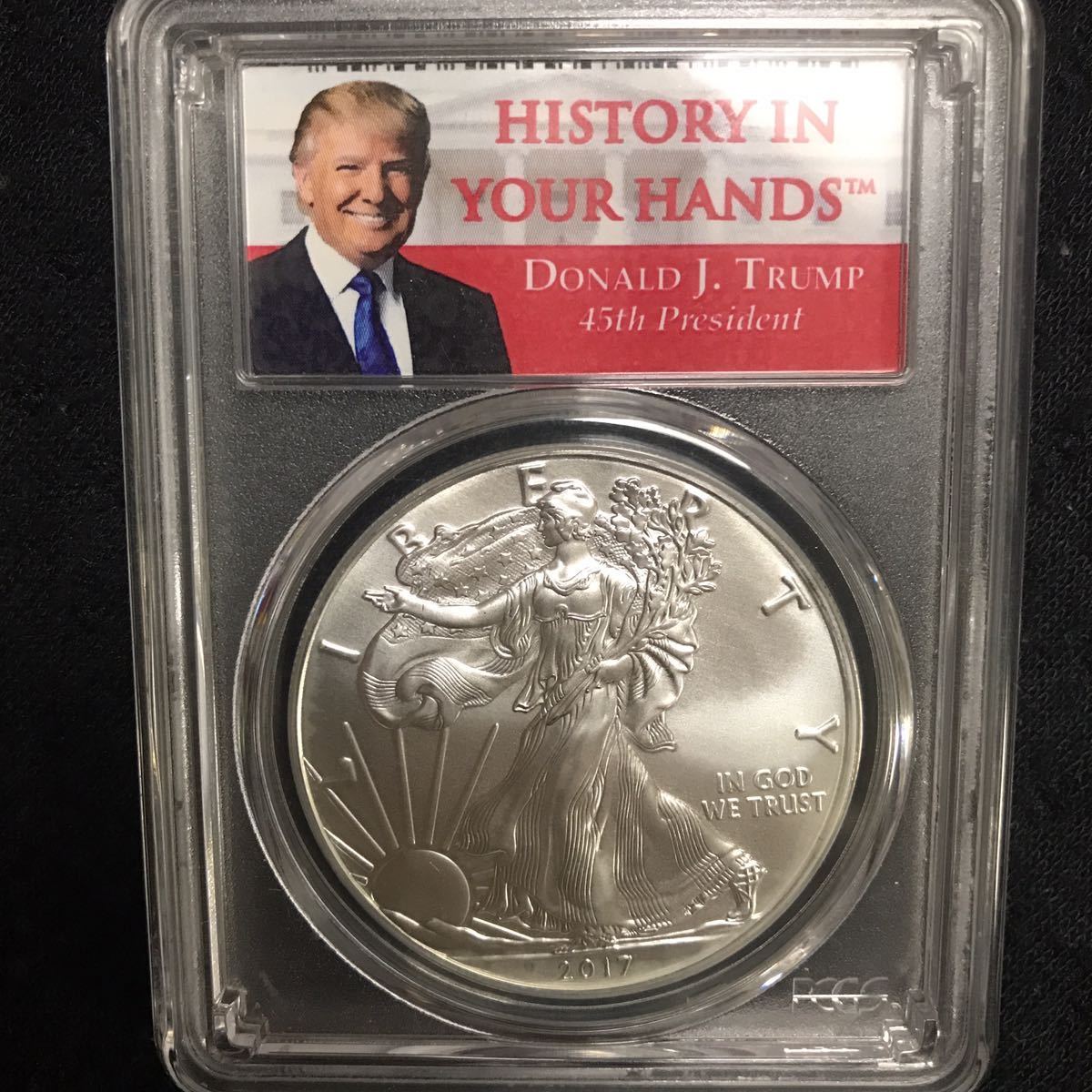 銀貨 2017年 トランプ大統領 コイン
