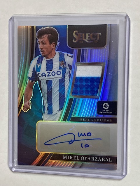 2022-23 Panini Select La Liga Autograph Jersey Mikel Oyarzabal