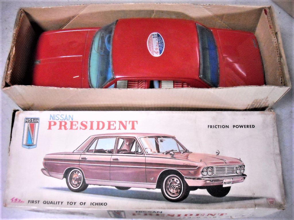 ニッサン　プレジデント　箱付　フリクション動力＊イチコー