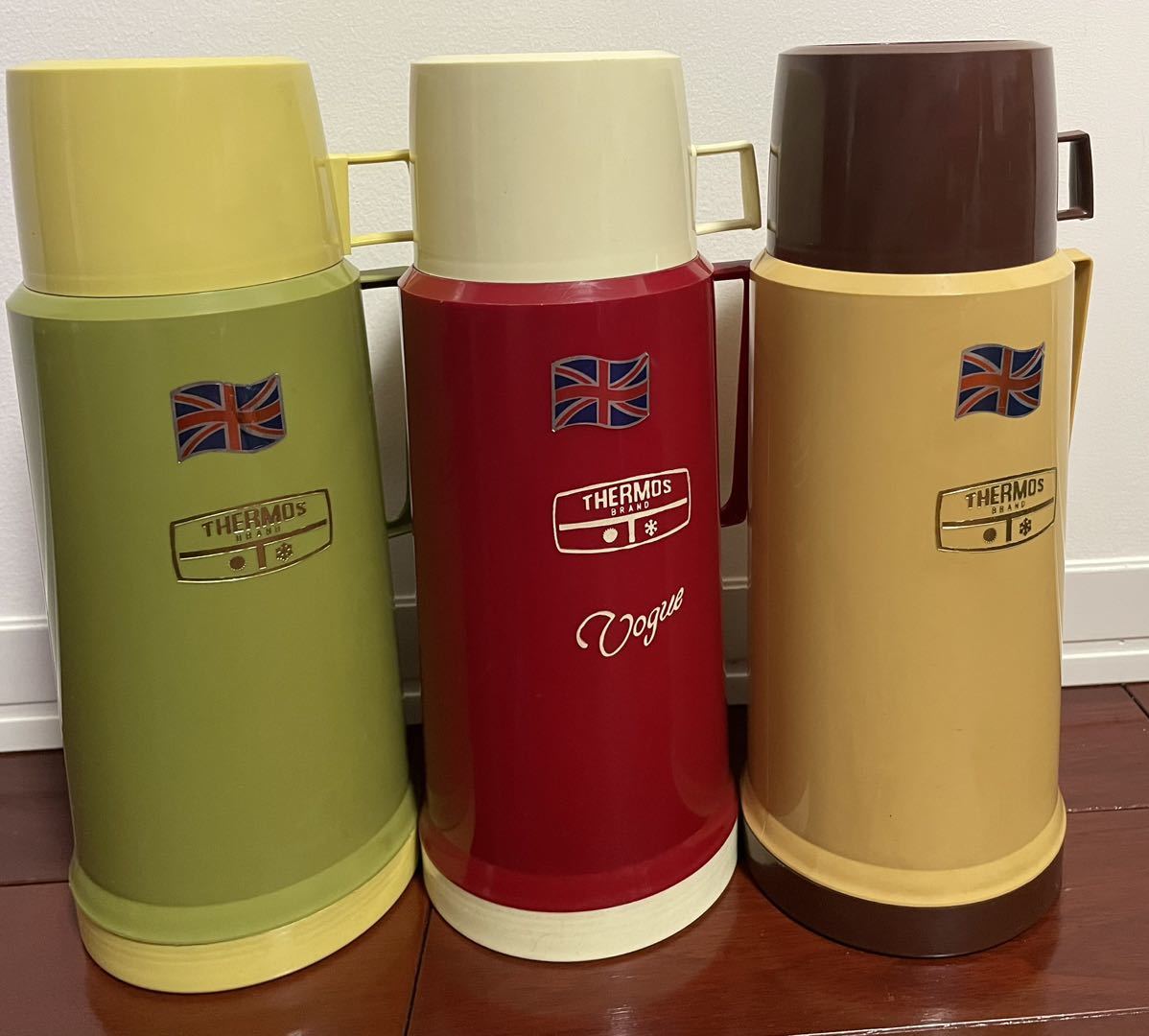 魔法瓶 サーモス THERMOS ボトル 水筒 ヴィンテージ 昭和レトロ 3本セット vogue_1