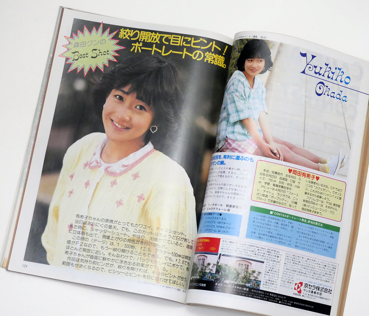 月刊カメラマン 1984年5月号 表紙：大沢逸美 ポートレート教室：岡田