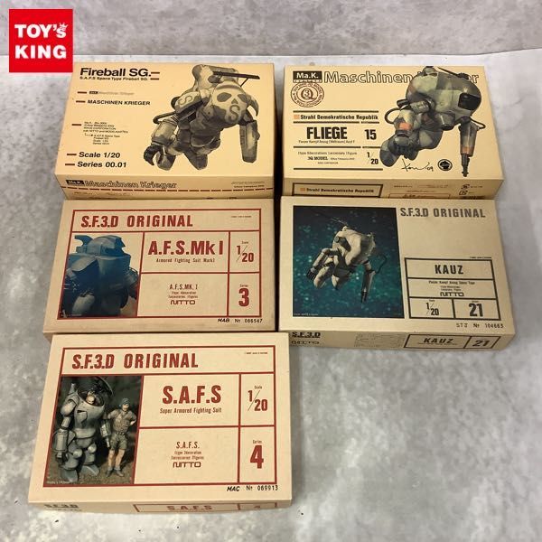 1円〜 NITTO 等 マシーネンクリーガー Ma.K. 1/20 Fireball SG.、FLIEGE 他
