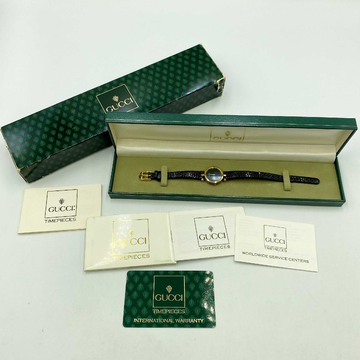 【ジャンク】GUCCI 2000L＜腕時計＞グッチ ウォッチ ブランド ファッション 純正ベルト レディース ゴールド