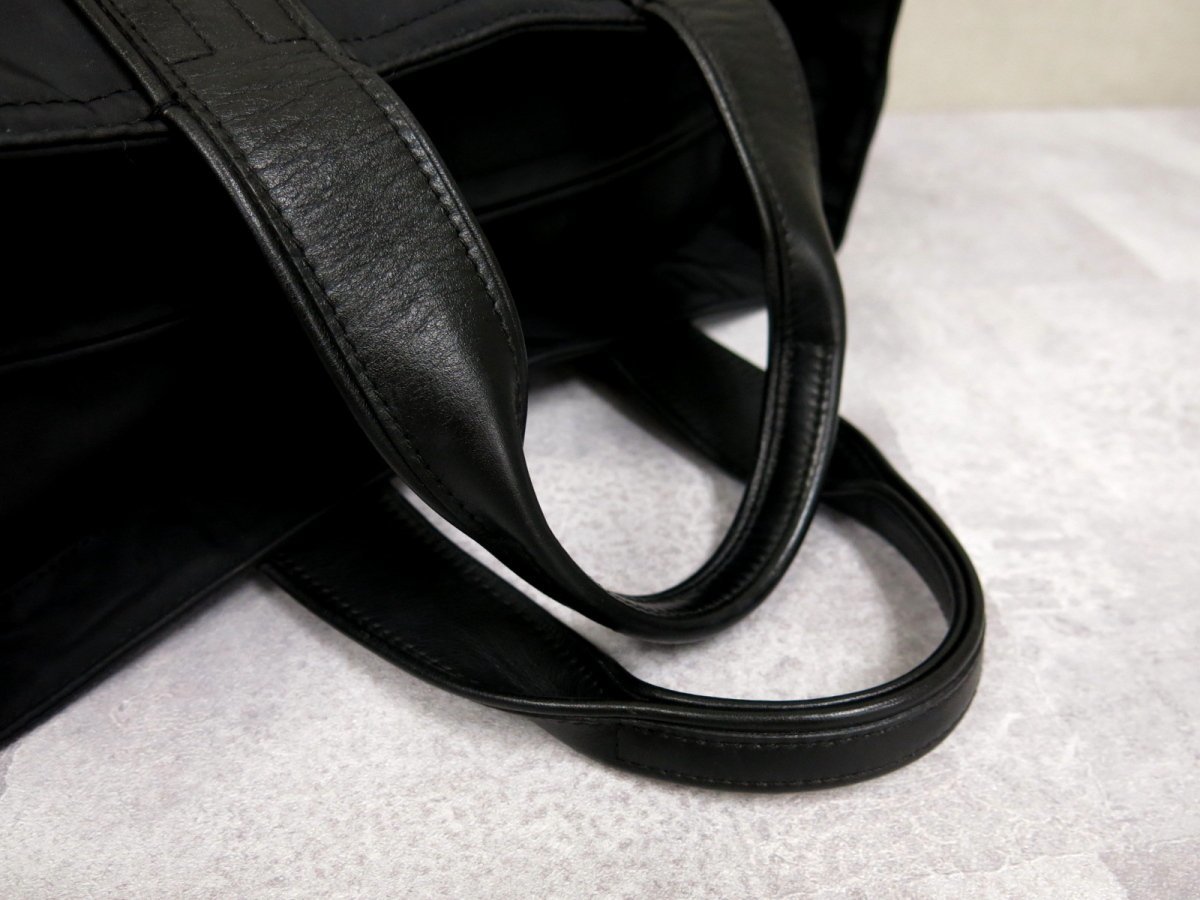 ○美品○HERMES エルメス○アカプルコPM○ナイロン カーフ レザー 本革 