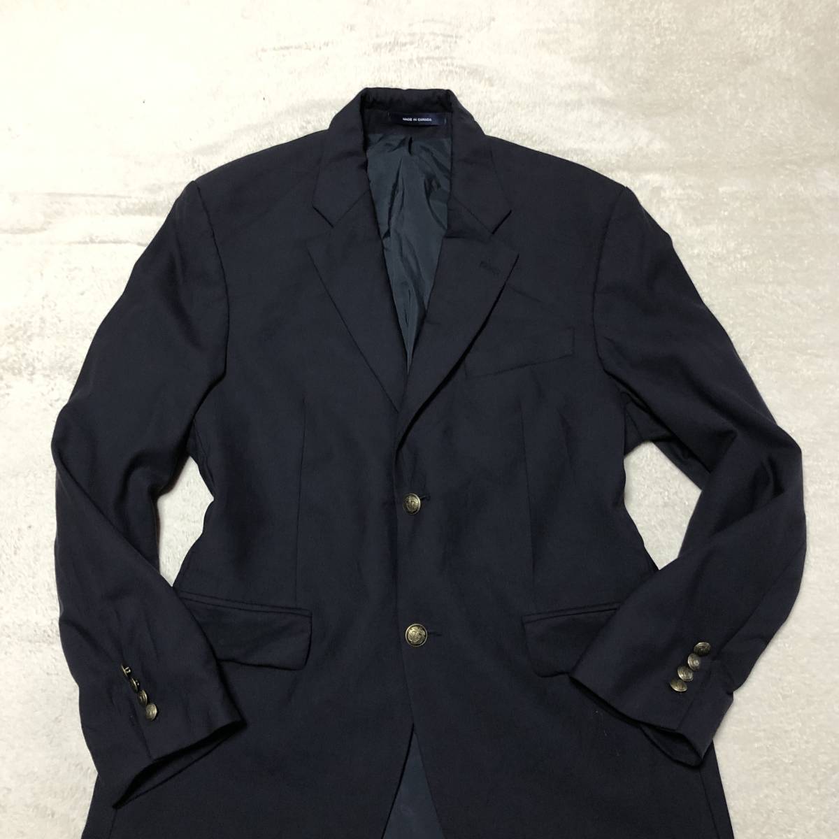 ほぼ未使用品 ラルフローレン RALPH LAUREN ロゴ刻印メタルボタン 