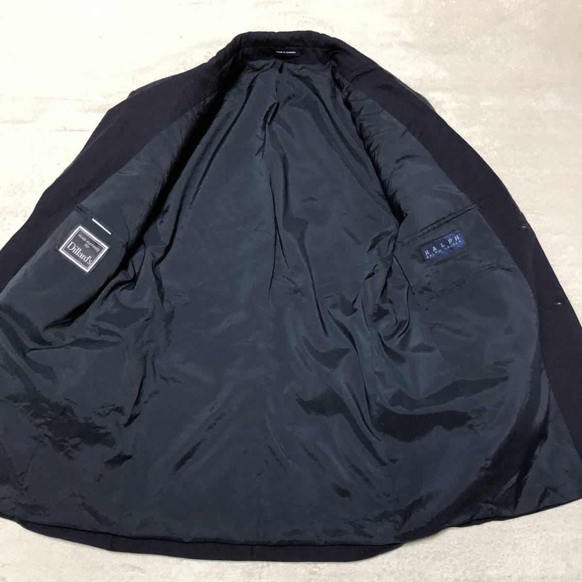 ほぼ未使用品 ラルフローレン RALPH LAUREN ロゴ刻印メタルボタン 