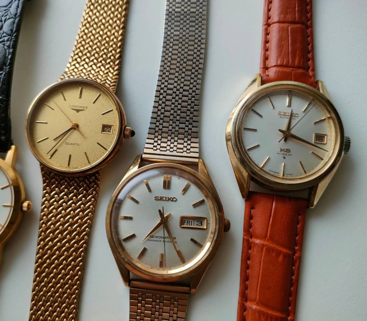 メンズ腕時計稼動ジャンク品 KING SEIKO SEIKO MATIC-R30、ロンジン 