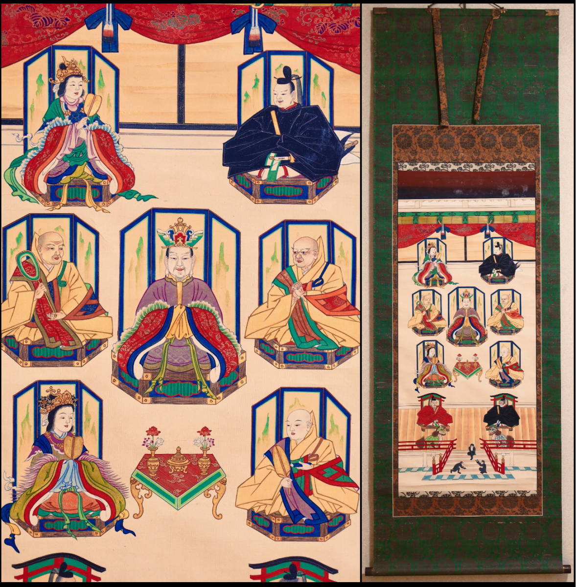 模写 天台宗の鎮守神 山王権現 高徳山 大圓寺 岡山 津山 無落款 猿神 神仏習合 掛軸 仏画 絹本(人物、菩薩)|売買されたオークション情報 ...