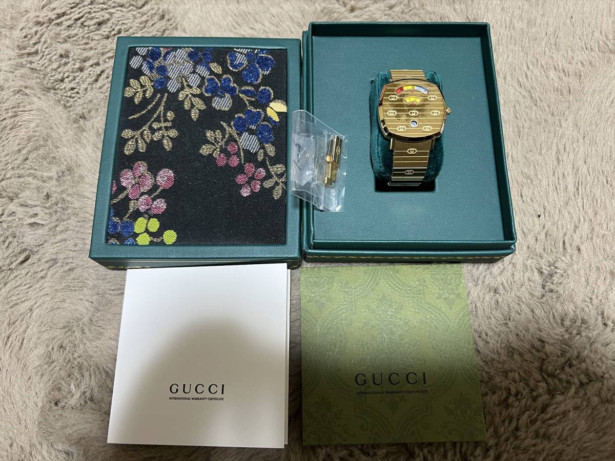 ☆限定品/GUCCI/グッチ/グリップウォッチ/ゴールド/限定50本/157.3 