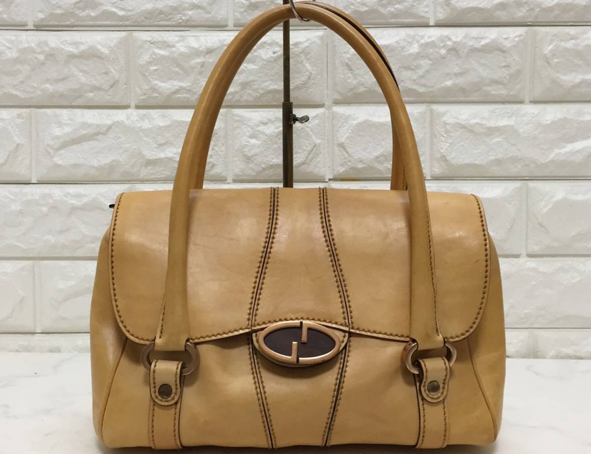 no15276 GUCCI グッチ イタリア製 本革 レザー ハンド トート ミニ