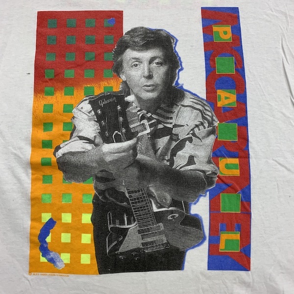 PAUL McCARTNEY Tシャツ 80s 90s USA ヴィンテージ フォトプリント