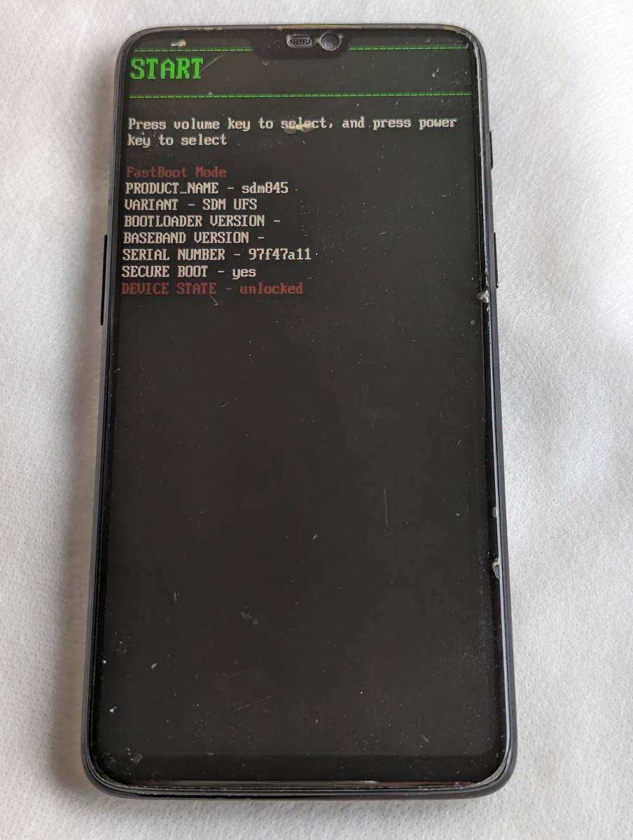 ジャンク】☆送料無料☆ OnePlus 6 海外版 SIMフリー ジャンク品