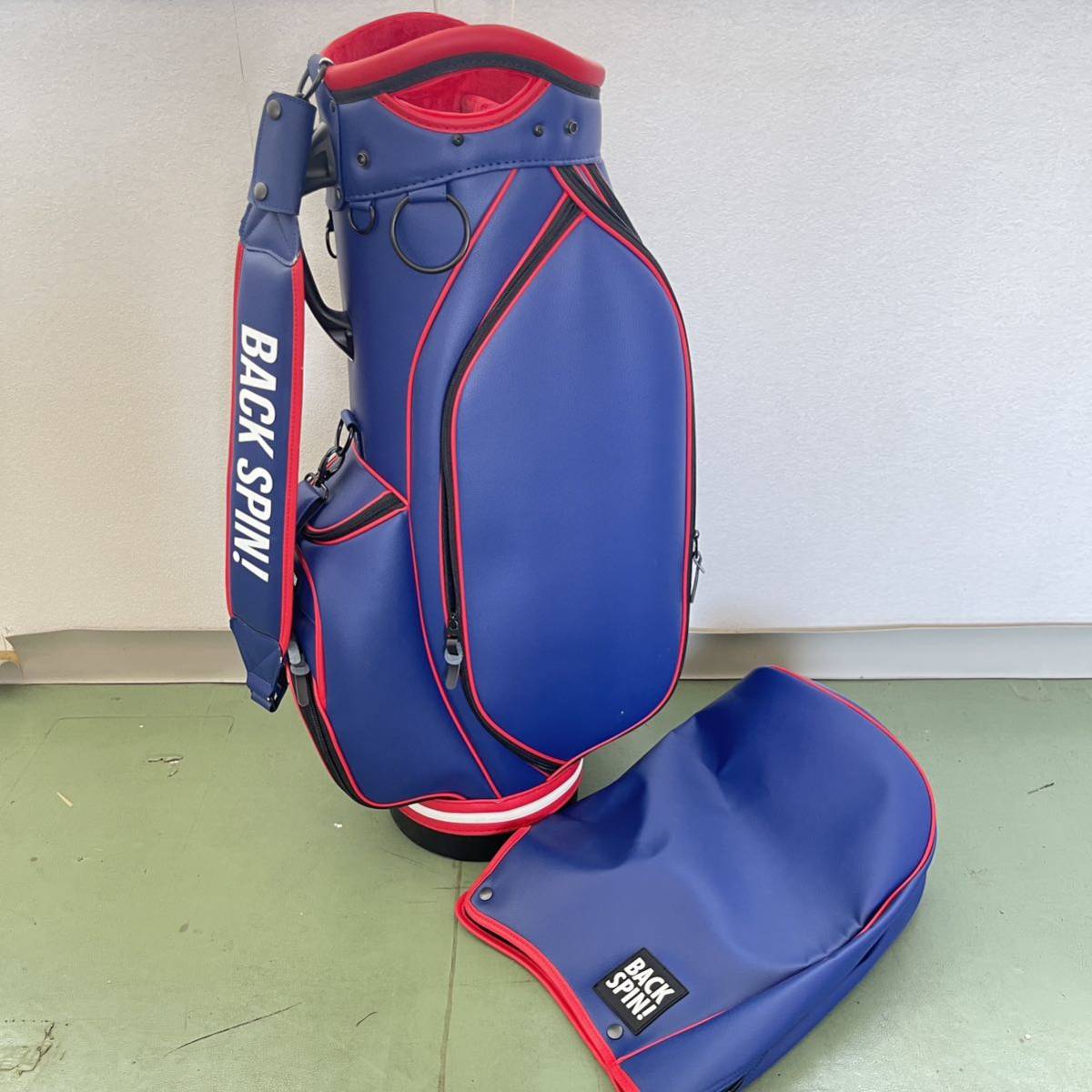 100%新品，爆買い BACKSPIN バックスピン キャディバッグ ネイビー BACKSPIN バックスピンゴルフ キャディーバッグ(キャディバッグ)｜売買されたオークション情報、yahooの商品情報をアーカイブ公開 - オークファ キャディバッグ