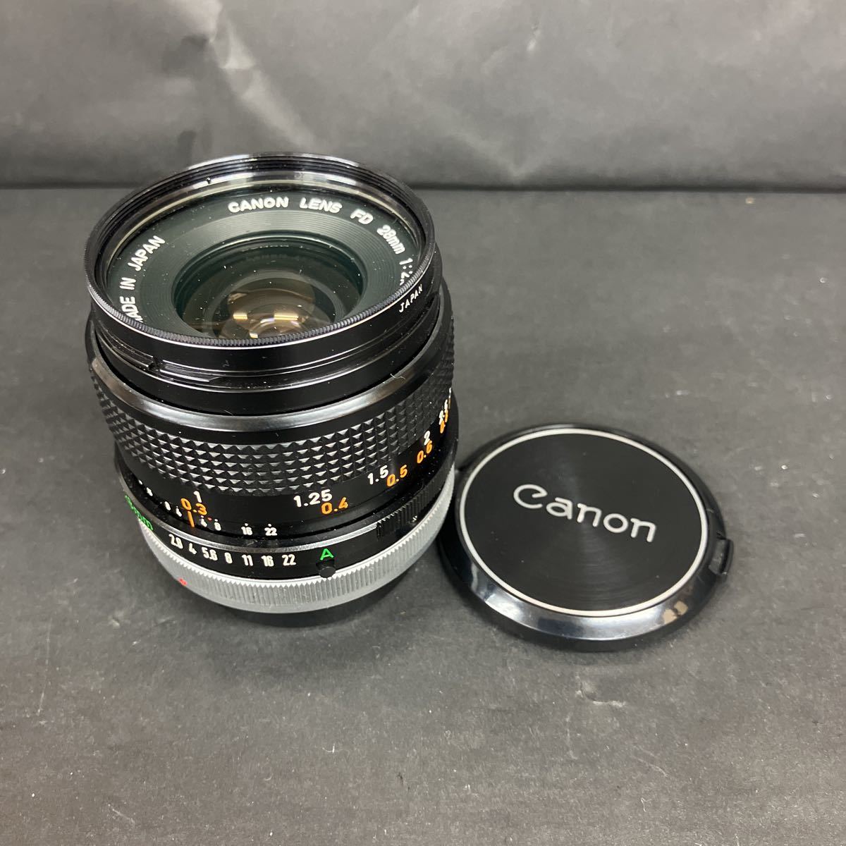 Z0778 希少 Canon キャノン レンズ FD 28mm 1:2.8 S.C. toshiba 55mm