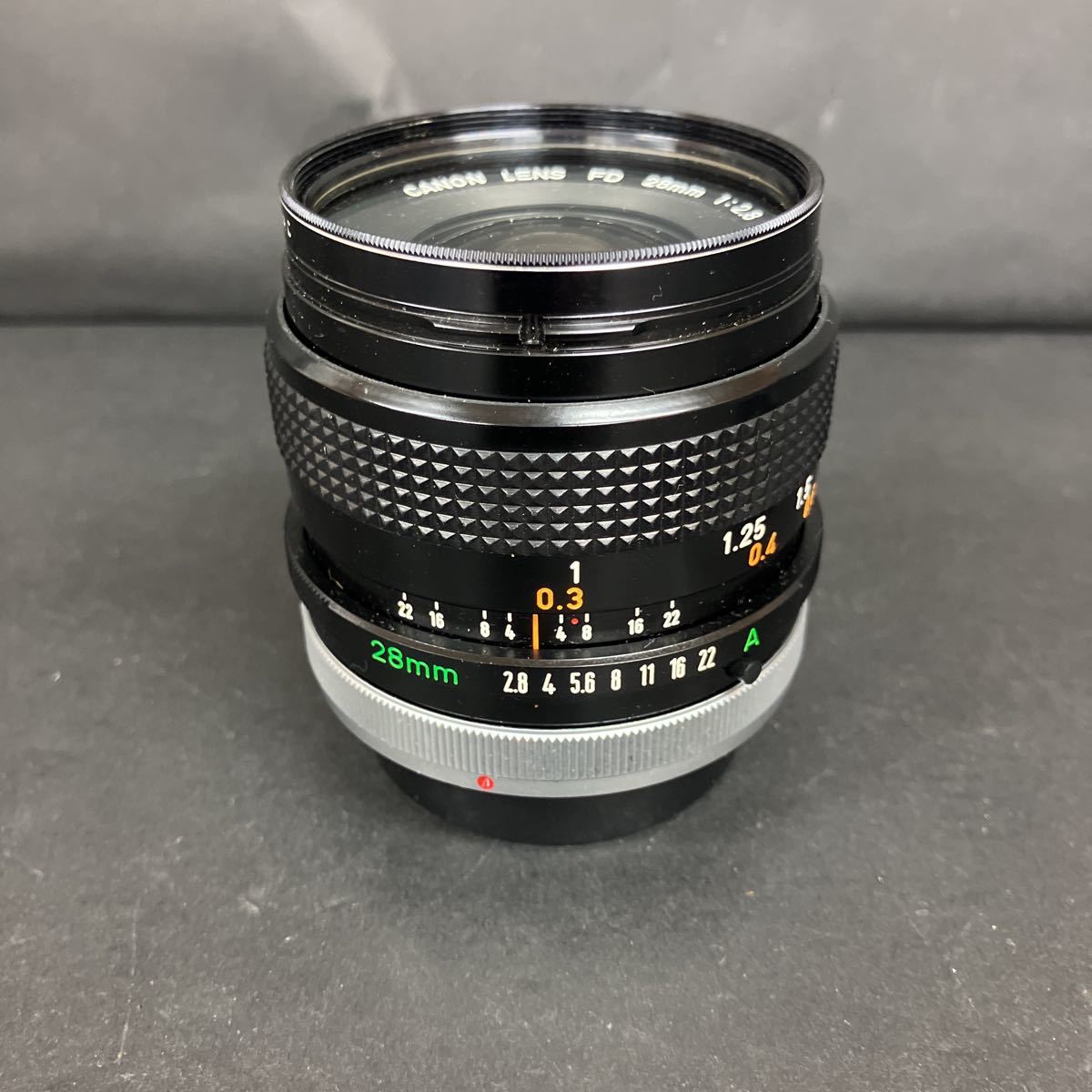 Z0778 希少 Canon キャノン レンズ FD 28mm 1:2.8 S.C. toshiba 55mm