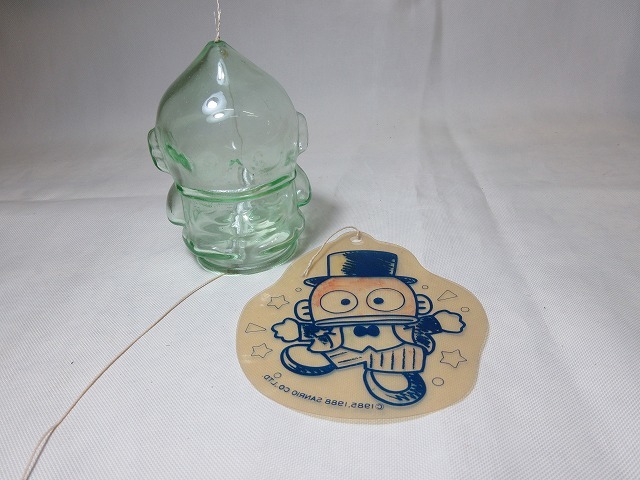昭和レトロ サンリオ ハンギョドン 風鈴 ガラス製 昭和 SANRIO