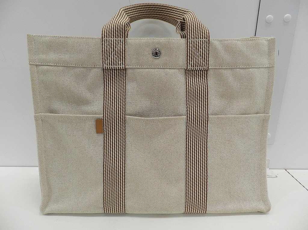 セール，新品 エルメス HERMES ニューフールトゥMM ベージュ ブラウン(フールトゥ)｜売買されたオークション情報、yahooの商品情報をアーカイブ公開 - オークファン かばん、バッグ
