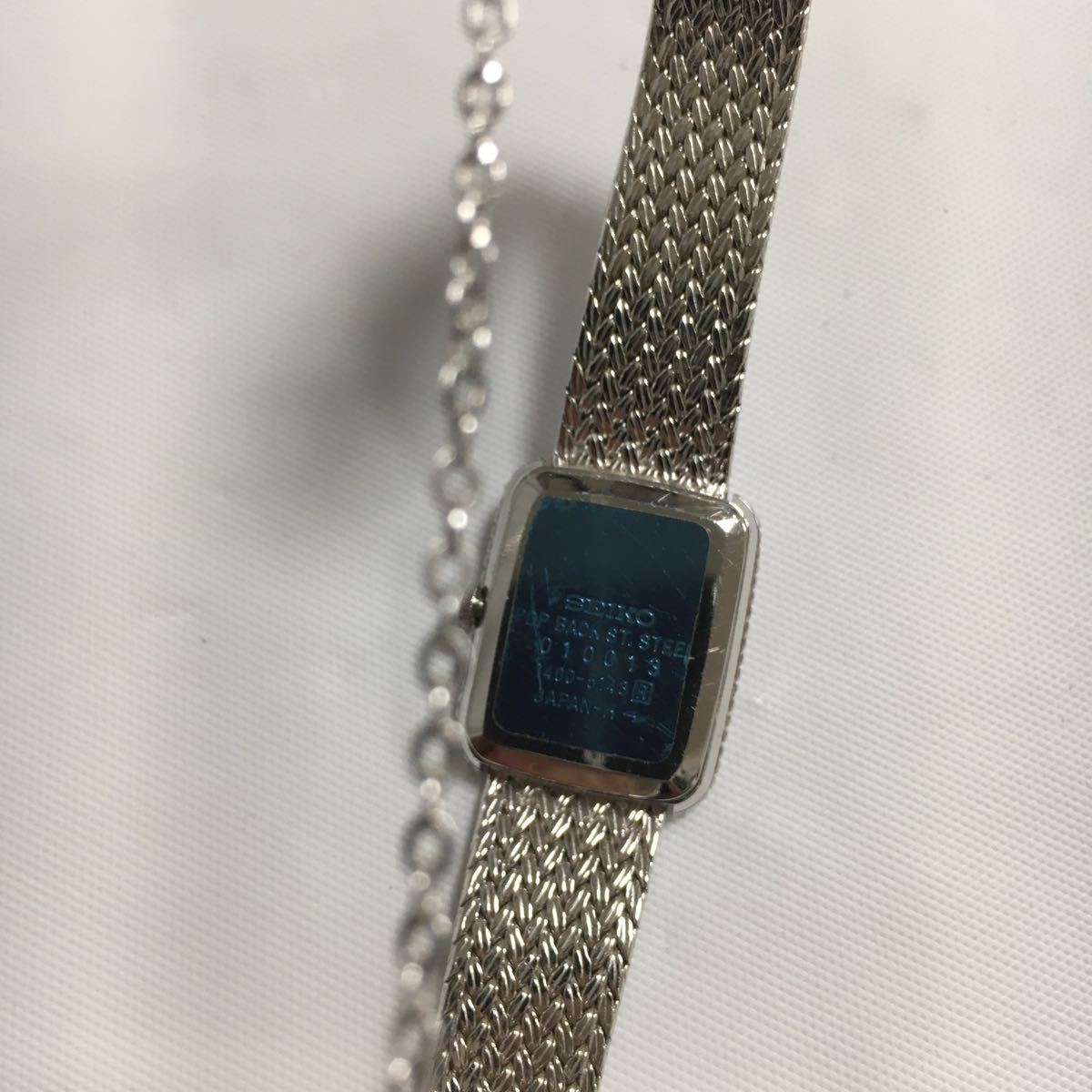 美品 電池交換済 SEIKO 20JEWELS レディース 腕時計 2針 1400-5143