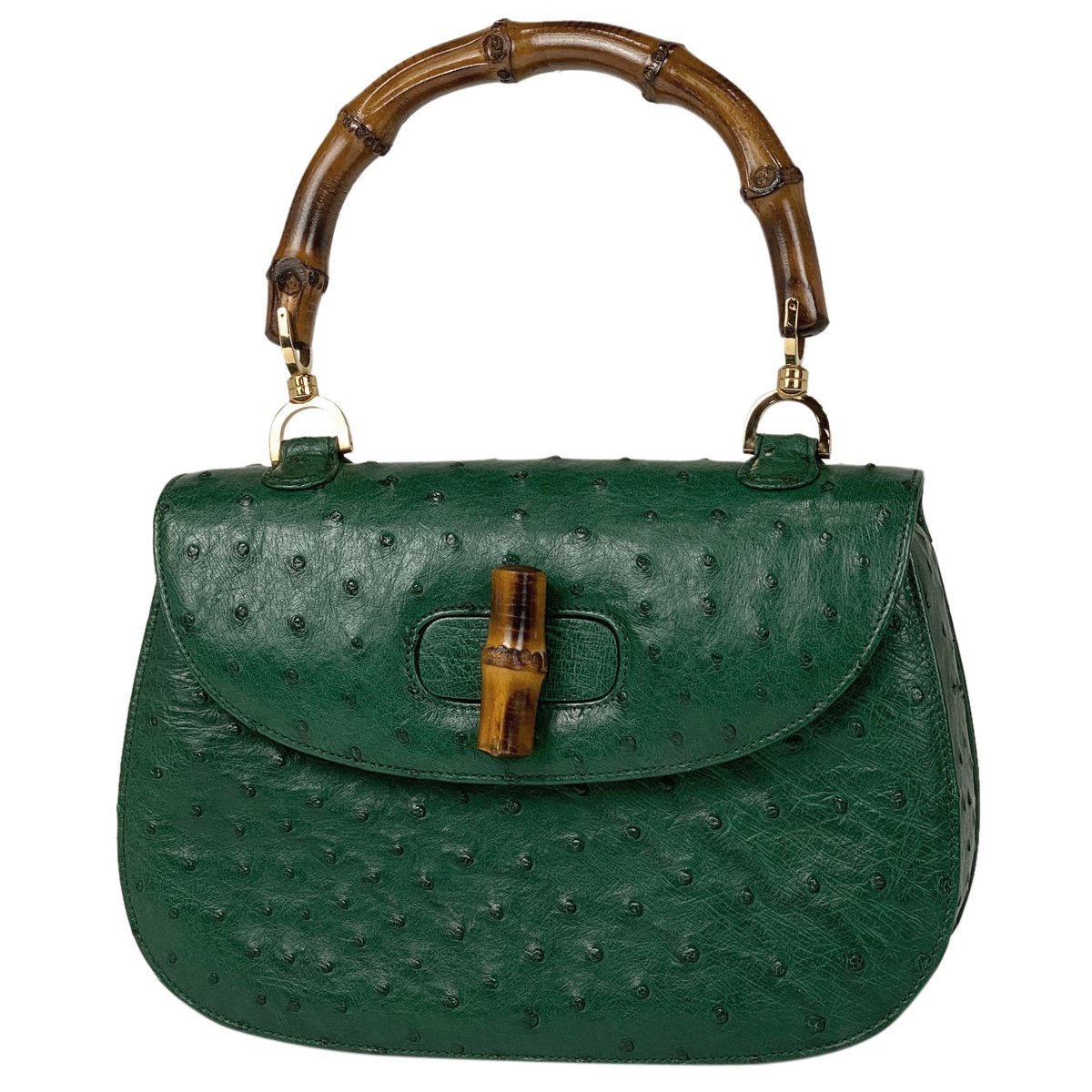 1円 GUCCI グッチ オールドグッチ ヴィンテージ GG柄 PVC×レザー