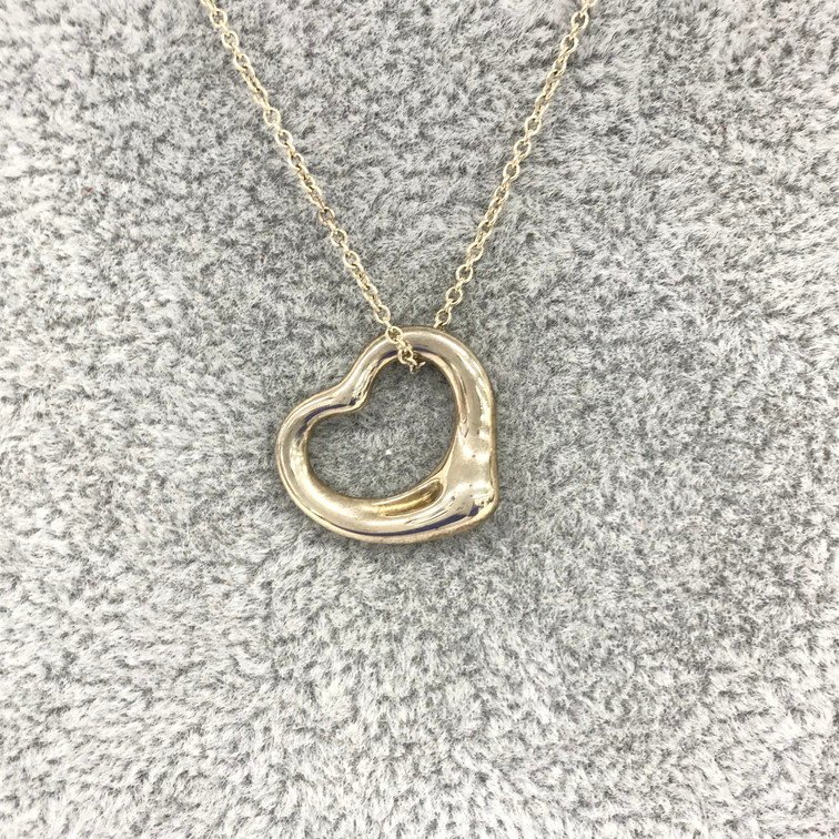 BGAC0024】Tiffany & Co. ティファニー オープンハート ネックレス