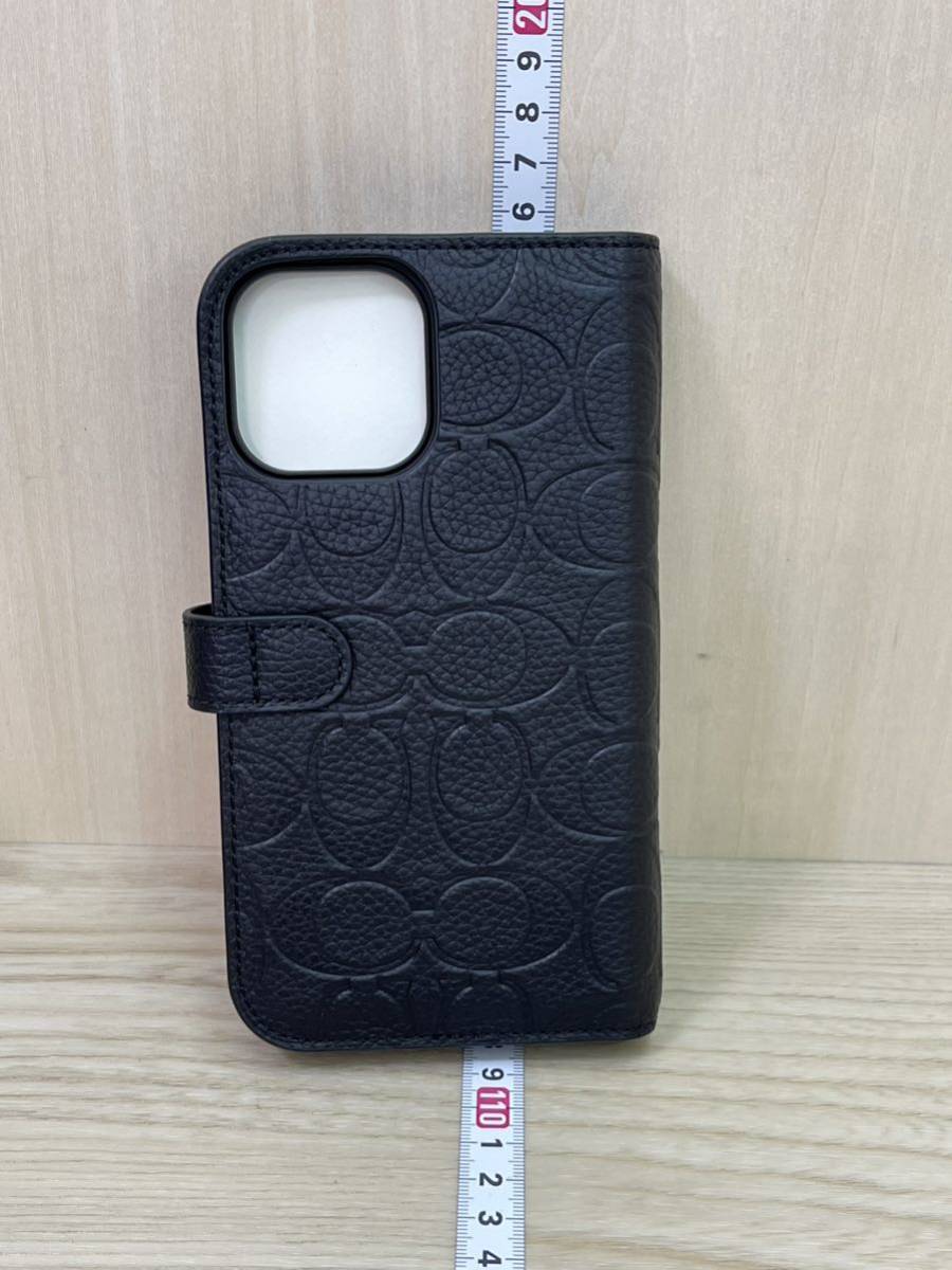 未使用 COACH コーチ iPhone13 Pro Max用 手帳型ケース ブックケース 