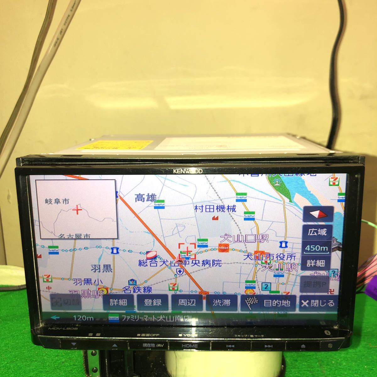 11△MDV-L505 おさえつけ ブルートゥース KENWOOD ケンウッド ナビ 