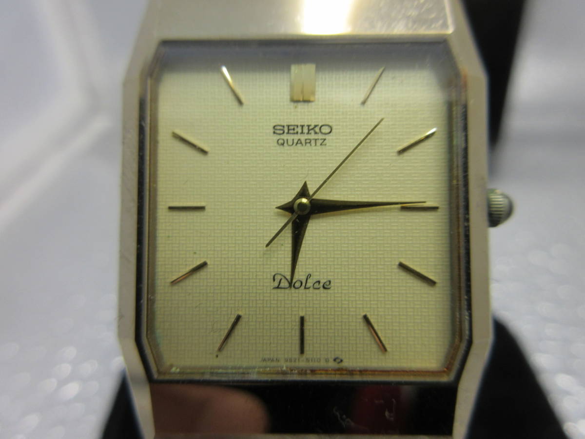 20629 【保管品】 SEIKO セイコー Dolce ドルチェ 9521-5110 ゴールド 