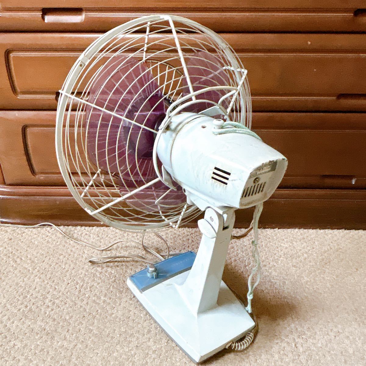 扇風機 MITSUBISHI エレクトリックファン 9-2080 30cm レトロ