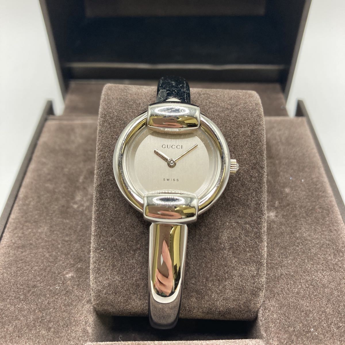 ○5178 ジャンク品 GUCCI グッチ 1400L バングルウォッチ ラウンド