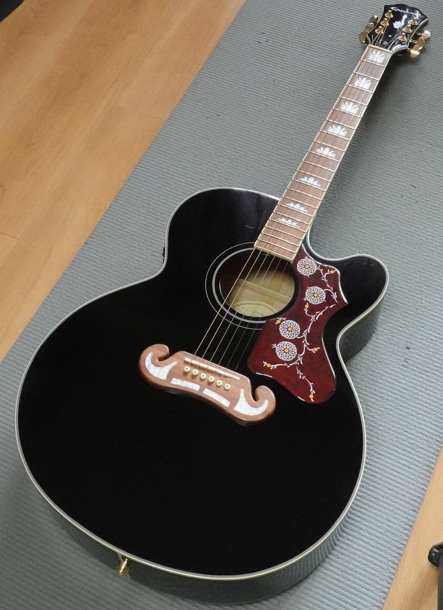 Epiphone EJ-200SCE BK エレアコ 美品 【公式通販】