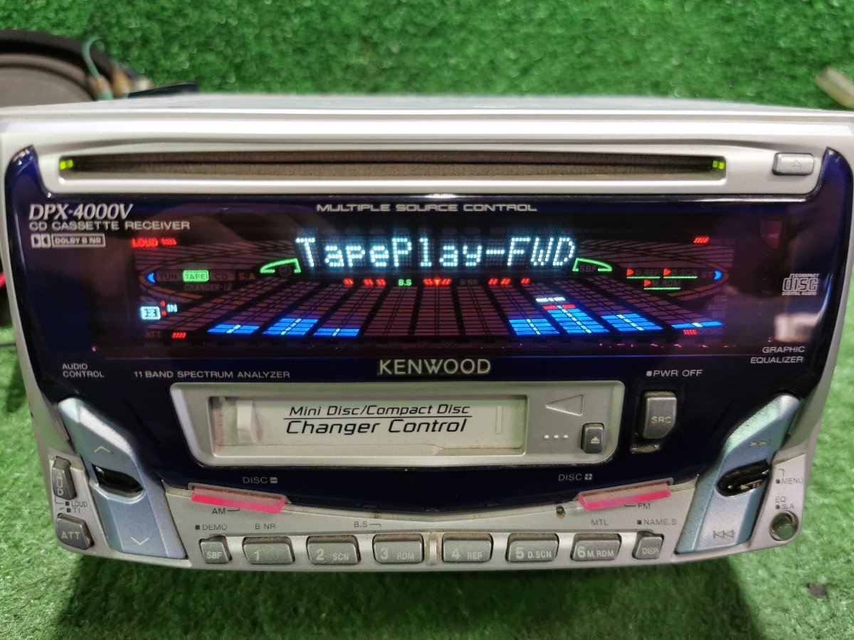 KENWOO DPX-4000V /スペアナ・グライコ/動作確認済 KENWOOD ケンウッド DPX-4000V ラジオ CD カセットテープ スペアナ