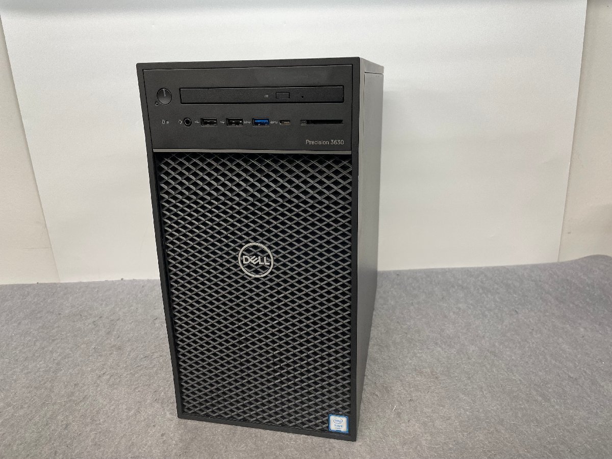 ジャンク【DELL】Precision 3630 Tower Xeon E-2174G 32GB SSD1TB+HDD2TB/使用40時間以下 Windows10WS NVMe 中古デスクトップ ファンエラー