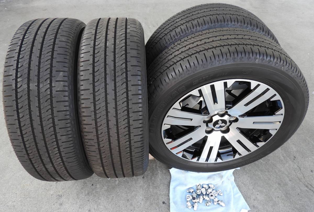 225/55R18デリカd5用タイヤホイール4本セット中古